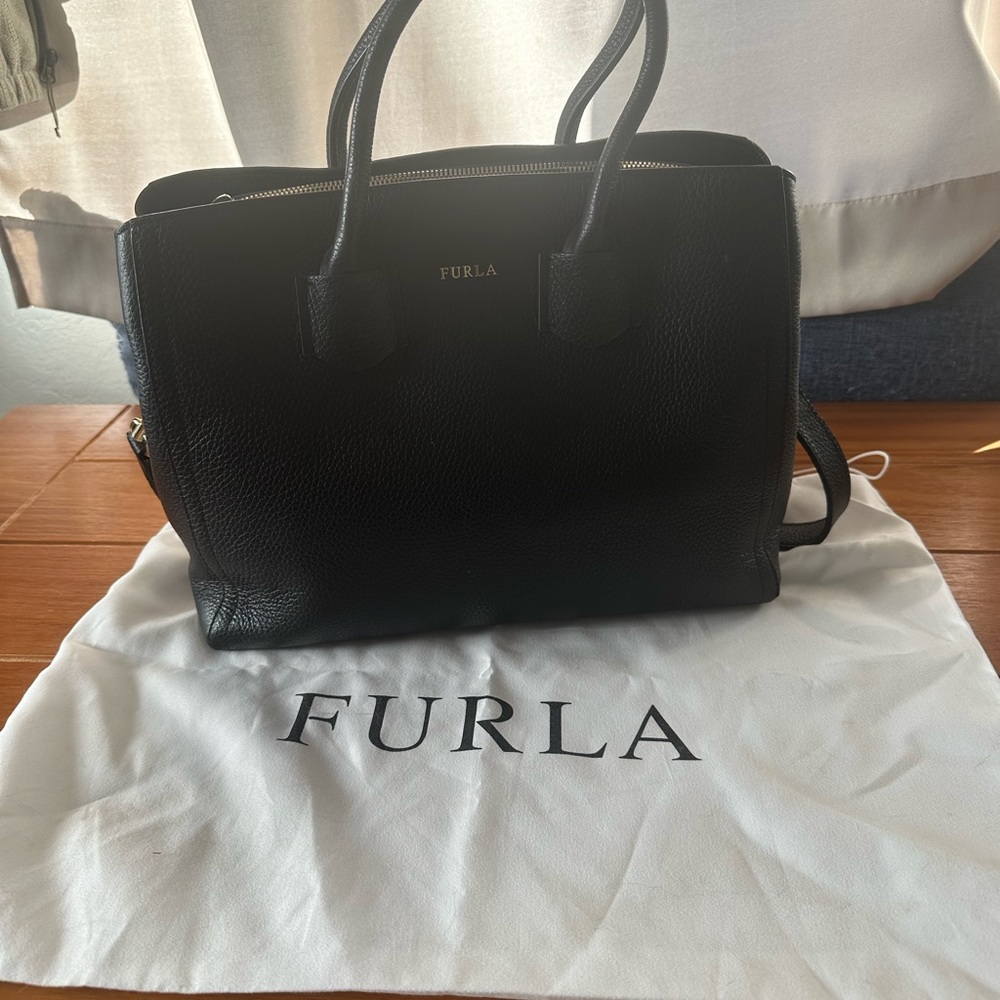 Furla Alba Black Tote Bag